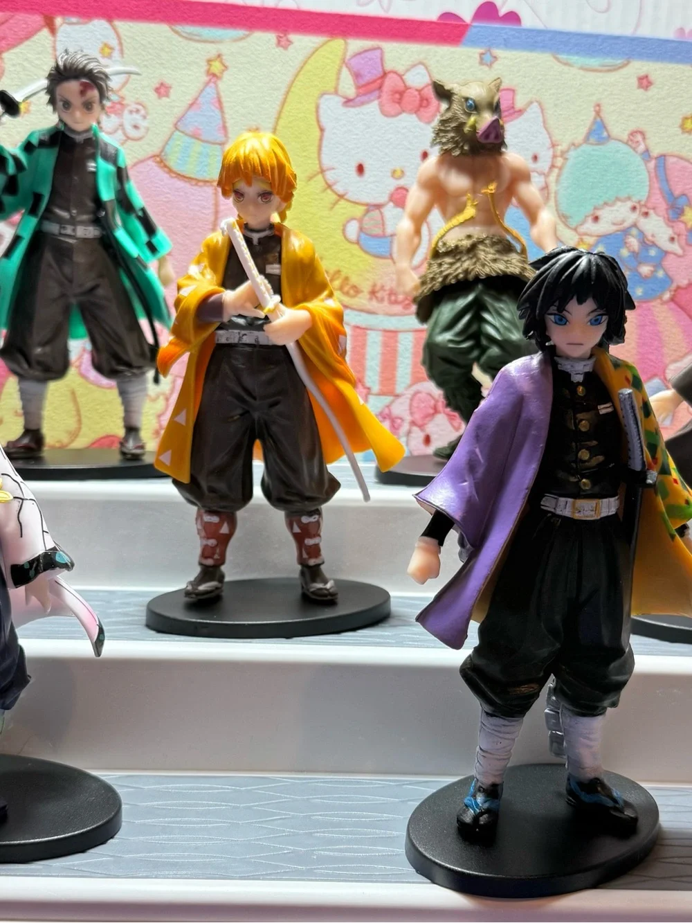Bundle of 6 Demon Slayer Kids Anime Character Figure Set - Collectible